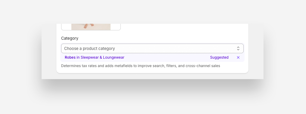 Product category