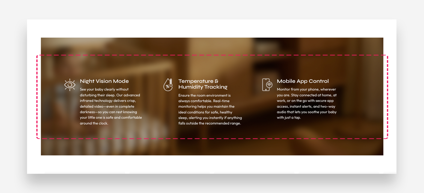 Icons Container block